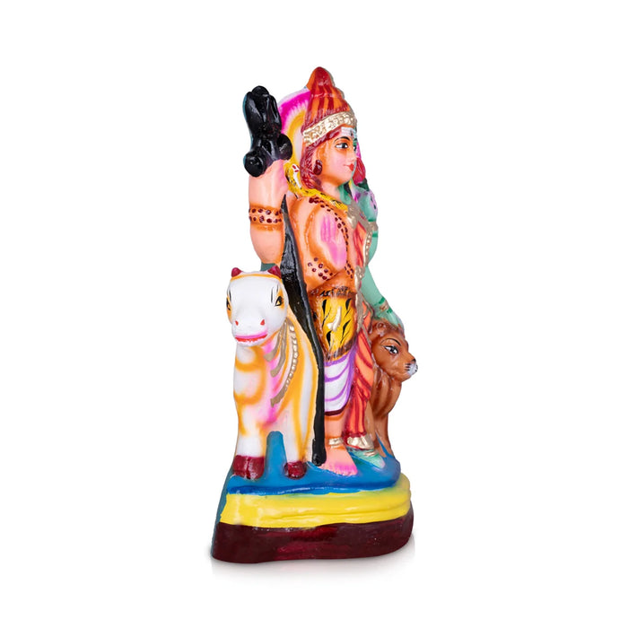 Ardhanarishvara Paper Mache Golu Bommai - 15 x 9.5 Inches | Giri Golu Doll/ Navaratri Golu Bomma/Gombe/Bommai