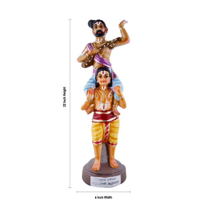 Tiruppan Azhwar Paper Mache Golu Bommai - 22 x 6 Inches | Giri Golu Doll/ Navaratri Golu Bomma/Gombe/Bommai