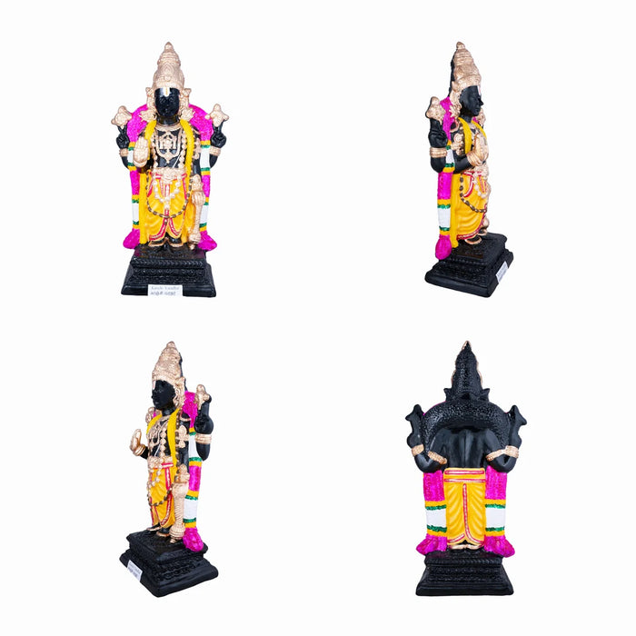 Kanchi Varadharaja Perumal Thayar Paper Mache Golu Bommai Pair - 26 x 12 Inches | Giri Golu Doll