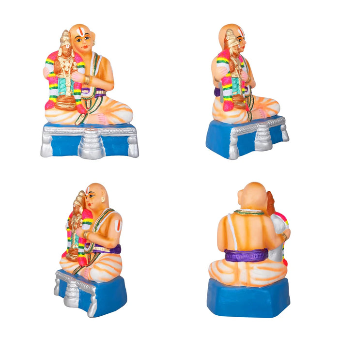 Azhwargal Paper Mache Golu Bommai Set - 11 x 7 Inches | Giri Golu Doll/ Navaratri Golu Bomma/Gombe/Bommai