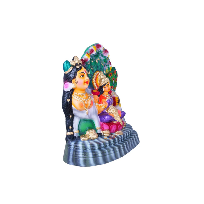 Karpaga Virutcham Kamadhenu Paper Mache Golu Bommai - 16 x 12 Inches | Giri Golu Doll/ Navaratri Golu Bomma