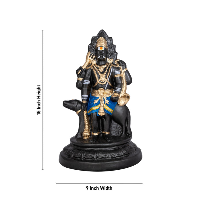 Bhairav Murti Paper Mache Golu Bommai - 15 X 9 Inches | Giri Golu Doll/ Navaratri Gombe/ Navratri Décor