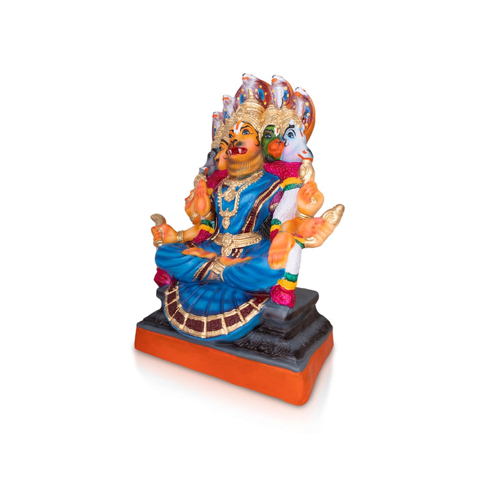 Viswaroopa Lakshmi Narasimha Idol Paper Mache Golu Bommai- 21 X 18 Inches | Navaratri Golu Gombe/Giri Golu Doll