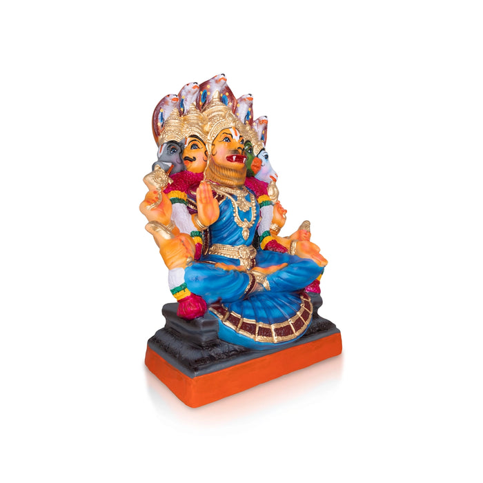 Viswaroopa Lakshmi Narasimha Idol Paper Mache Golu Bommai- 21 X 18 Inches | Navaratri Golu Gombe/Giri Golu Doll