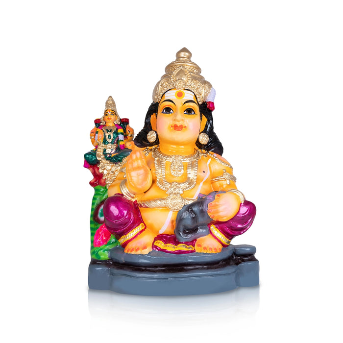 Kubera Lakshmi Statue Paper Mache Golu Bommai- 20 X 15 Inches | Giri Golu Doll/Navaratri Gombe/ Navratri Décor