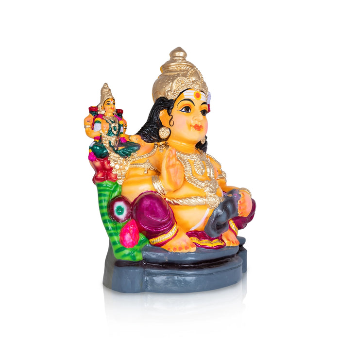 Kubera Lakshmi Statue Paper Mache Golu Bommai- 20 X 15 Inches | Giri Golu Doll/Navaratri Gombe/ Navratri Décor