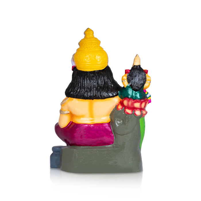 Kubera Lakshmi Statue Paper Mache Golu Bommai- 20 X 15 Inches | Giri Golu Doll/Navaratri Gombe/ Navratri Décor