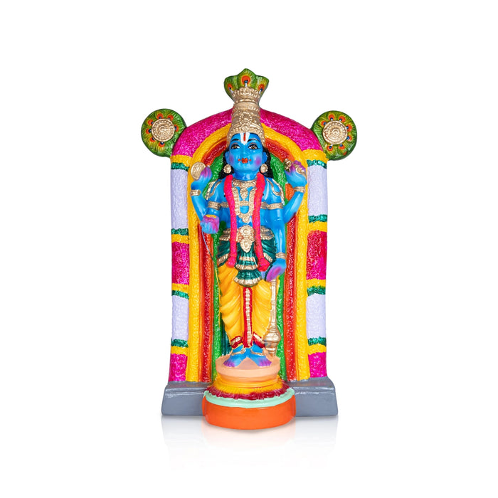 Guruvayurappan Idol Paper Mache Golu Bommai- 20 X 13 Inches | Navaratri Golu Gombe/Giri Golu Doll/Navratri Decor