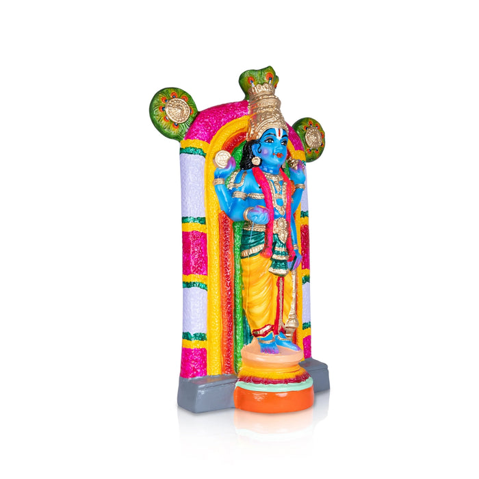 Guruvayurappan Idol Paper Mache Golu Bommai- 20 X 13 Inches | Navaratri Golu Gombe/Giri Golu Doll/Navratri Decor