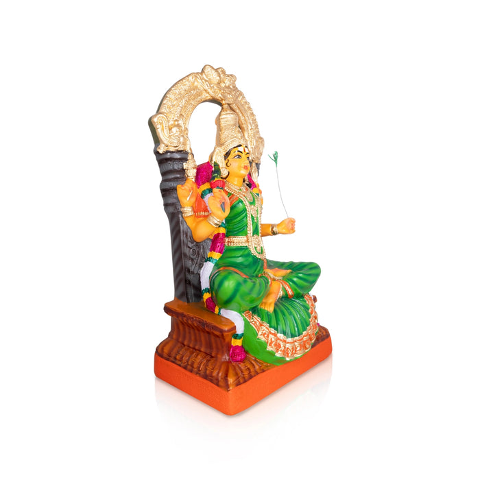 Kamakshi Idol Paper Mache Golu Bommai - 27 X 11 Inches | Navaratri Golu Gombe/ Giri Golu Doll/ Navratri Decor