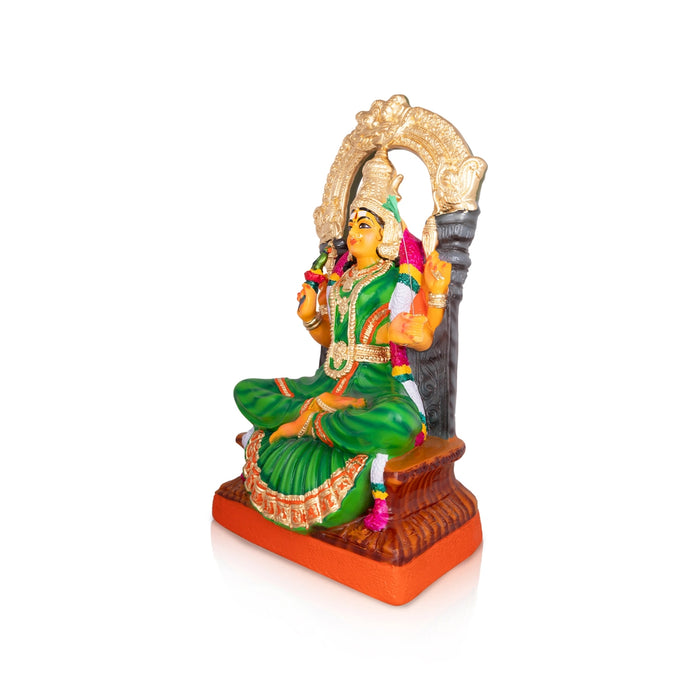 Kamakshi Idol Paper Mache Golu Bommai - 27 X 11 Inches | Navaratri Golu Gombe/ Giri Golu Doll/ Navratri Decor