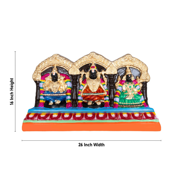 Sholinganallur Lakshmi Narasimha Idol Paper Mache Golu Bommai- 16 X 26 Inch | Navaratri Golu Gombe/Giri Golu Doll