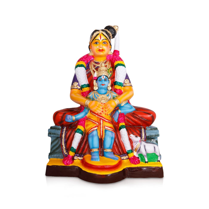 Andal Rajagopala Krishna Murti Paper Mache Golu Bommai - 20 X 14 Inches | Navaratri Golu Gombe/ Giri Golu Doll