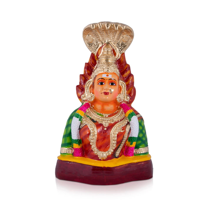 Paadi Karumariamman Paper Mache Golu Bommai - 8 x 4.5 Inches | Giri Golu Doll/ Navaratri Golu Bomma/Gombe/Bommai