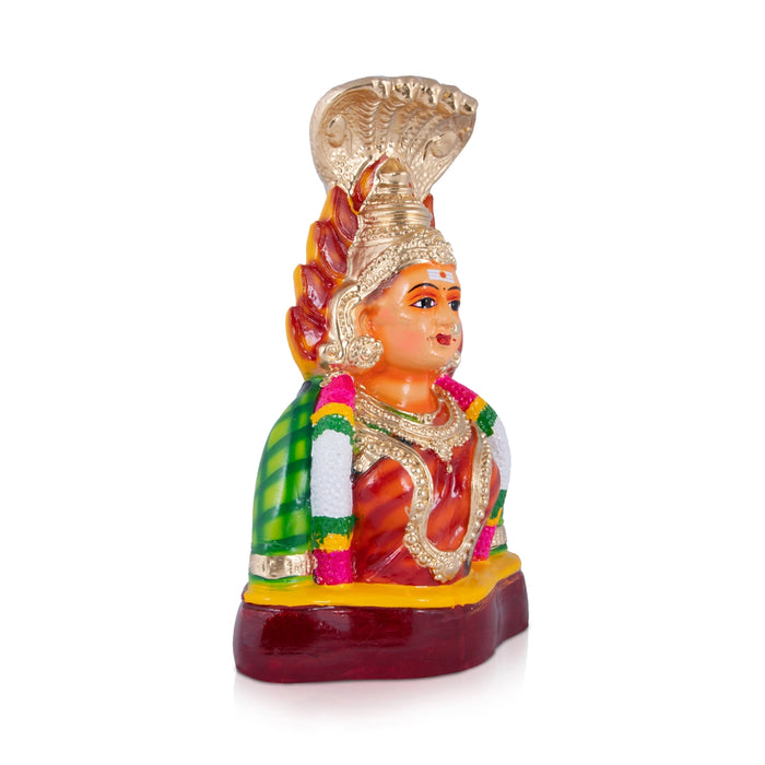 Paadi Karumariamman Paper Mache Golu Bommai - 8 x 4.5 Inches | Giri Golu Doll/ Navaratri Golu Bomma/Gombe/Bommai