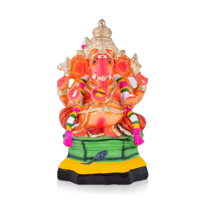 Malai Vinayagar Paper Mache Golu Bommai - 19 x 12 Inches | Giri Golu Doll/ Navaratri Golu Bomma/Gombe/Bommai