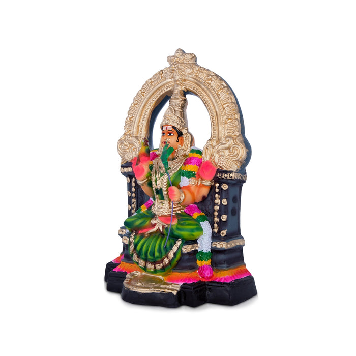 Kamatchi Amman Paper Mache Golu Bommai - 12 x 8 Inches | Giri Golu Doll/ Navaratri Golu Bomma/Gombe/Bommai