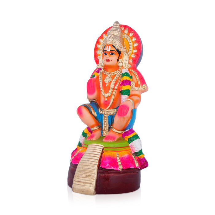 Ayyappan Paper Mache Golu Bommai - 11 x 5 Inches | Giri Golu Doll/ Navaratri Golu Bomma/Gombe/Bommai