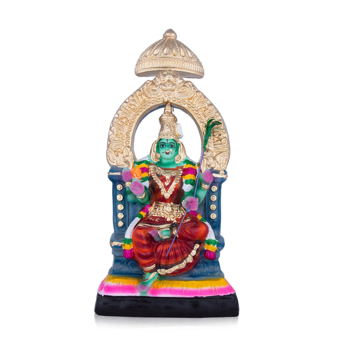 Raja Rajeshwari Paper Mache Golu Bommai - 10 x 5.5 Inches | Giri Golu Doll/ Navaratri Golu Bomma/Gombe/Bommai