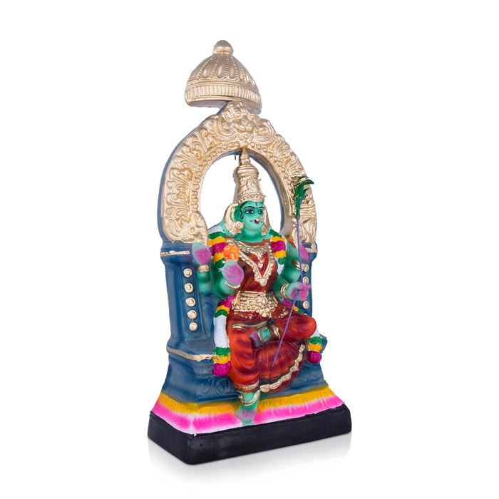 Raja Rajeshwari Paper Mache Golu Bommai - 10 x 5.5 Inches | Giri Golu Doll/ Navaratri Golu Bomma/Gombe/Bommai