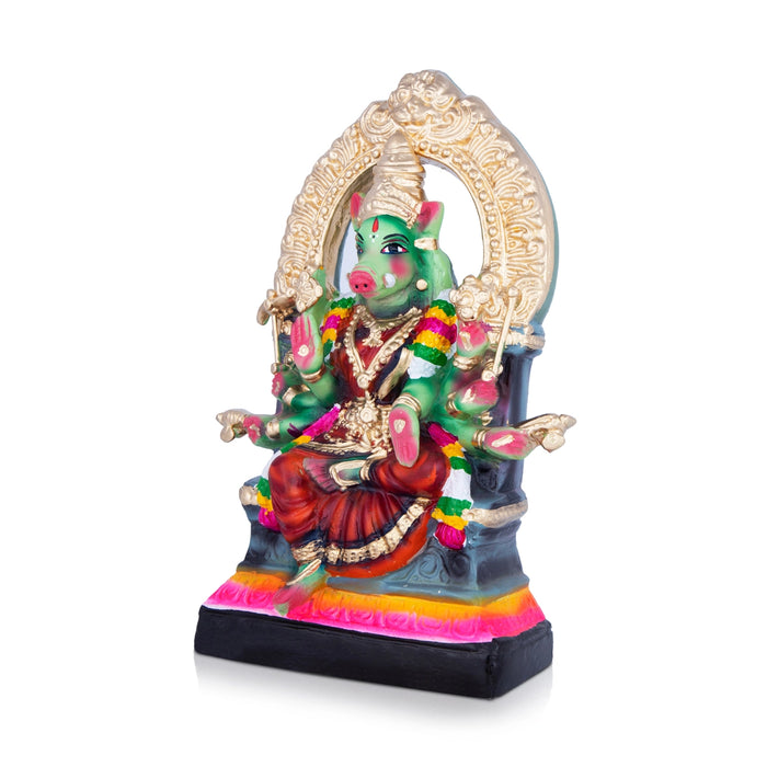 Varahi Amman Paper Mache Golu Bommai - 11 x 6.5 Inches | Giri Golu Doll/ Navaratri Golu Bomma/Gombe/Bommai