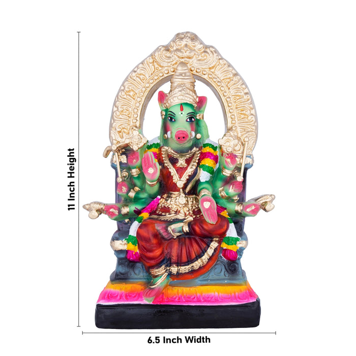 Varahi Amman Paper Mache Golu Bommai - 11 x 6.5 Inches | Giri Golu Doll/ Navaratri Golu Bomma/Gombe/Bommai