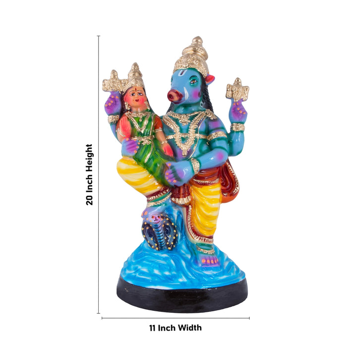 Thiruvidanthai Perumal Paper Mache Golu Bommai - 20 x 11 Inches | Giri Golu Doll/ Navaratri Golu Bomma/Gombe