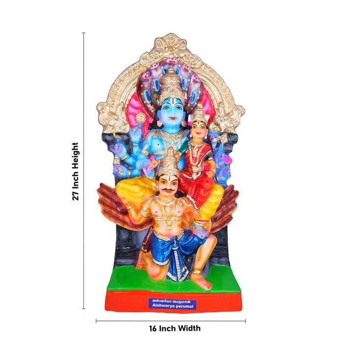 Aishwarya Perumal Paper Mache Golu Bommai - 27 x 16 Inches | Giri Golu Doll/ Navaratri Golu Bomma/Gombe/Bommai