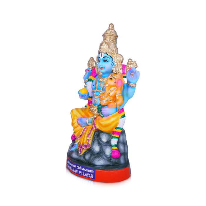 Uncle Ganesha Thaimaman Pillayar Paper Mache Golu Bommai - 21 x 10 Inches | Giri Golu Doll/ Navaratri Golu Bomma