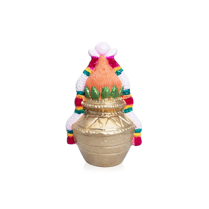 Kalasam Clay Golu Bommai - 8.5 x 5.5 Inches | Giri Golu Doll/ Navaratri Kolu Bomma/Gombe/Bommalu