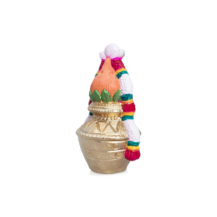 Kalasam Clay Golu Bommai - 8.5 x 5.5 Inches | Giri Golu Doll/ Navaratri Kolu Bomma/Gombe/Bommalu