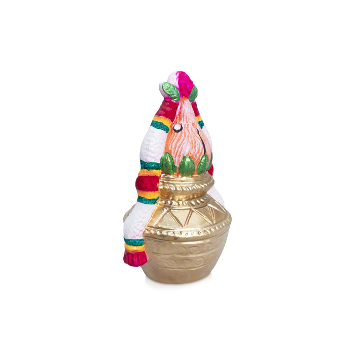 Kalasam Clay Golu Bommai - 8.5 x 5.5 Inches | Giri Golu Doll/ Navaratri Kolu Bomma/Gombe/Bommalu