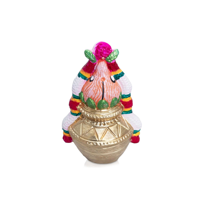 Kalasam Clay Golu Bommai - 8.5 x 5.5 Inches | Giri Golu Doll/ Navaratri Kolu Bomma/Gombe/Bommalu