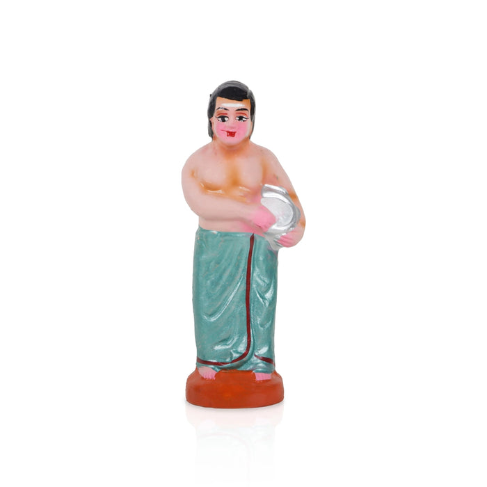 Sapadu Set Clay Golu Bommai – 6.5 x 2.5 Inches | 22 Pcs/ Giri Golu Doll / Navaratri Golu Bomma / Gombe