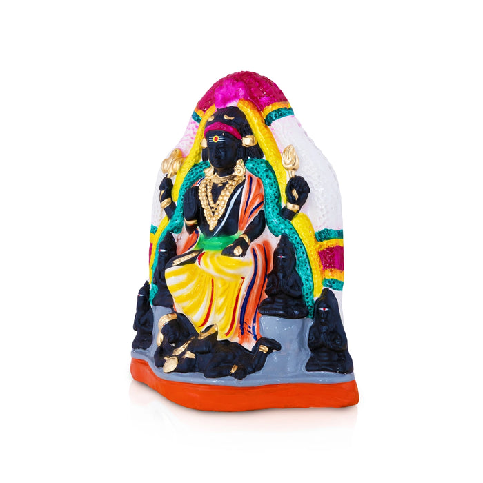 Dakshinamoorti Paper Mache Golu Bommai - 10 x 8 Inches | Giri Golu Doll/ Navaratri Golu Bomma/ Dasara Doll