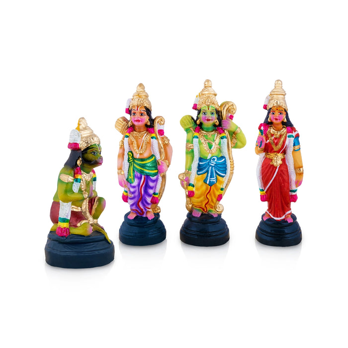 Ramar Clay Golu Bommai Set - 10 x 3.5 Inches | Giri Golu doll/ Navaratri Kolu Bomma/ Gombe/ Dasara Doll