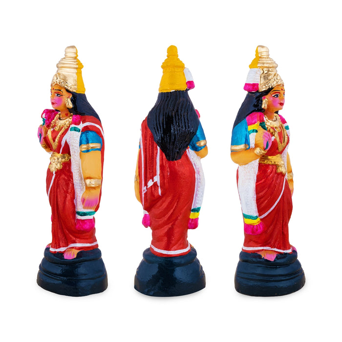 Ramar Clay Golu Bommai Set - 10 x 3.5 Inches | Giri Golu doll/ Navaratri Kolu Bomma/ Gombe/ Dasara Doll