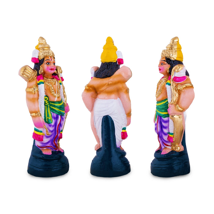 Ramar Clay Golu Bommai Set - 10 x 3.5 Inches | Giri Golu doll/ Navaratri Kolu Bomma/ Gombe/ Dasara Doll