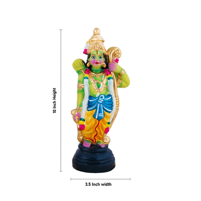 Ramar Clay Golu Bommai Set - 10 x 3.5 Inches | Giri Golu doll/ Navaratri Kolu Bomma/ Gombe/ Dasara Doll
