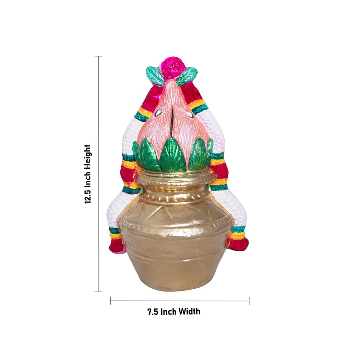 Kalasam Clay Golu Bommai - 12.5 x 7.5 Inches | Giri Golu Doll/ Navaratri Kolu Bomma/Gombe/Dasara Doll