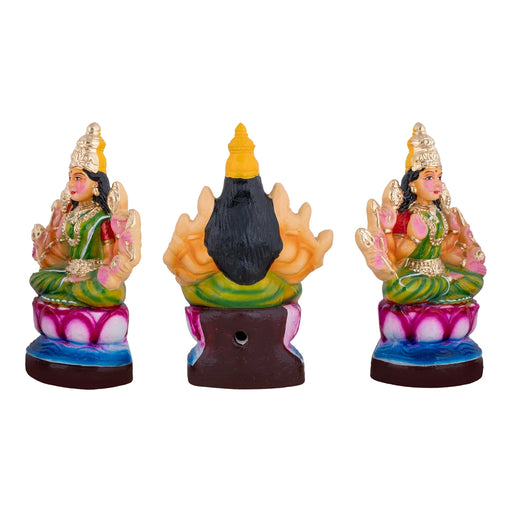 Ashta Lakshmi Clay Golu bommai Set - 9 x 5.5 Inches | Giri Kolu Bomma/ Navaratri Gombe/ Golu Doll - Clay Golu Bommai | Giri USA