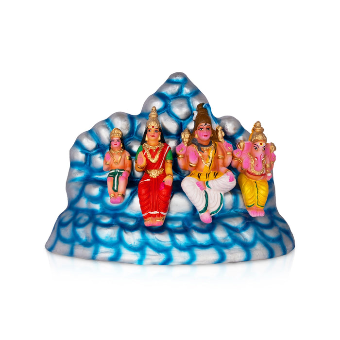 Kailaya Malai Clay Golu Bommai Set - 12 x 17 Inches | Giri Golu Doll/ Navaratri Golu Bomma/ Gombe