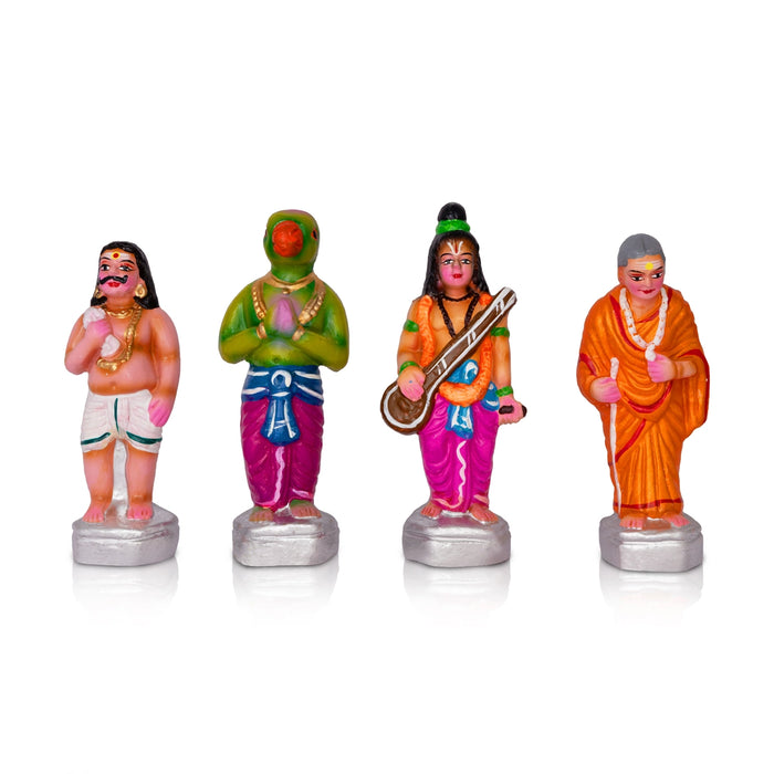 Kailaya Malai Clay Golu Bommai Set - 12 x 17 Inches | Giri Golu Doll/ Navaratri Golu Bomma/ Gombe