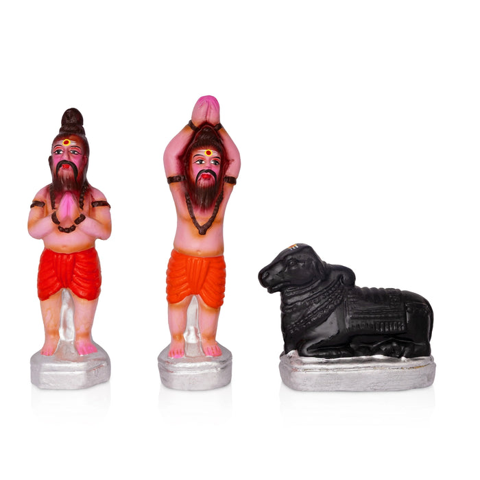 Kailaya Malai Clay Golu Bommai Set - 12 x 17 Inches | Giri Golu Doll/ Navaratri Golu Bomma/ Gombe