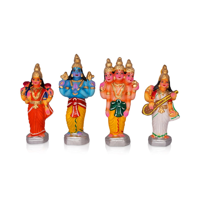 Kailaya Malai Clay Golu Bommai Set - 12 x 17 Inches | Giri Golu Doll/ Navaratri Golu Bomma/ Gombe