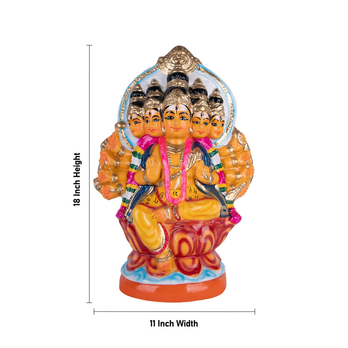 Vishwakarma Paper Mache Golu Bommai - 18 x 11 Inches | Giri Golu Doll/Navaratri Golu Bomma/ Bommai/ Gombe