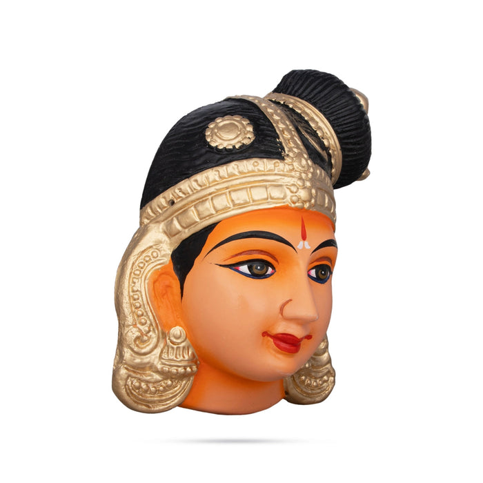 Andal Face Paper Mache Golu Bommai - 8 x 6 Inches | Giri Golu Doll/ Navaratri Golu Bomma