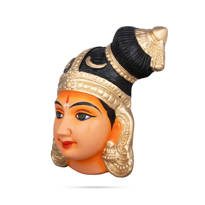 Andal Face Paper Mache Golu Bommai - 8 x 6 Inches | Giri Golu Doll/ Navaratri Golu Bomma