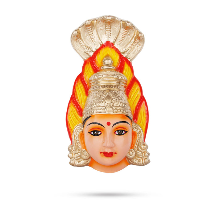 Karumariamman Face Paper Mache Golu Bommai - 12 X 6 Inches | Giri Golu Doll/ Navaratri Gombe/ Navratri Decor