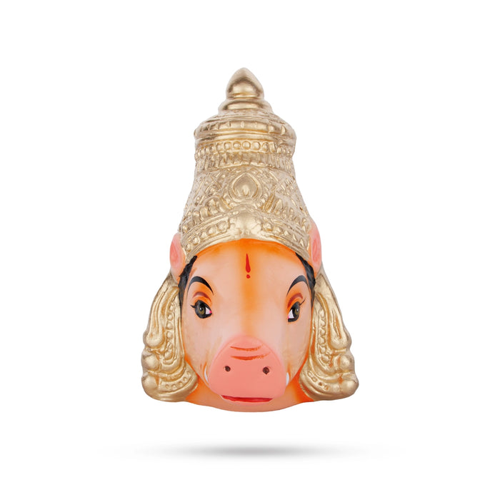 Varahi Murti Face Paper Mache Golu Bommai- 8 X 3 Inches | Navaratri Golu Gombe/ Giri Golu Doll/ Navratri Decor